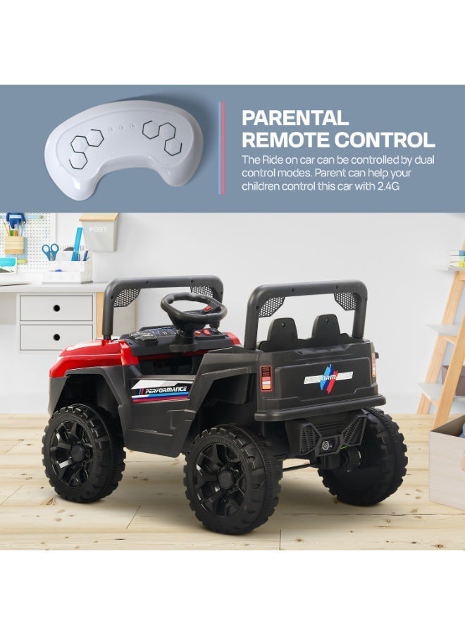 Baybee Fury Battery Operated Jeep for Kids Rechargeable Battery Car for Kids with Music Led Light Ride On Kids Car Jeep Racing Baby Big Car Electric Car for Kids Childrens Boy Girl Red - Image 3