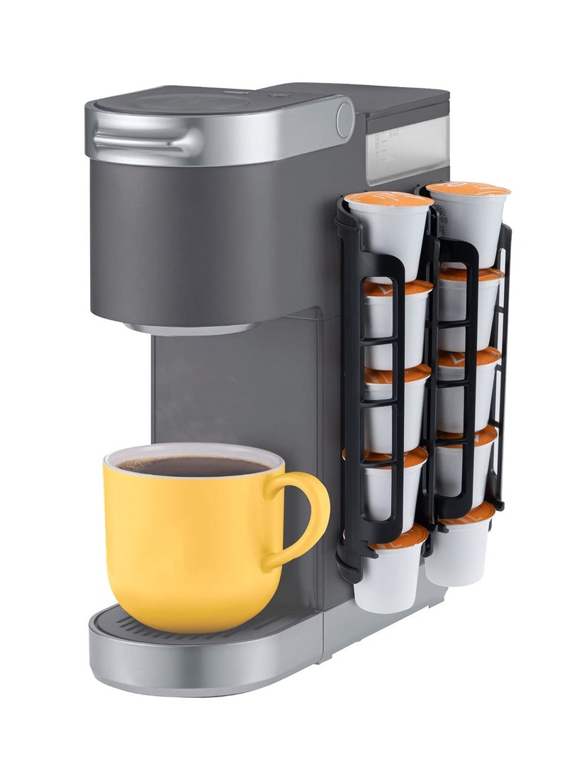 2 Pieces Coffee Pod Holder Side Mount K Cup Pods Dispenser compatible with Keurig Coffee Makers, Perfect for Small Counters - Image 1