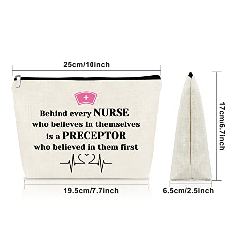 Sazuwu Nurse Gifts for Women Makeup Bag Nurse Week Appreciation Gifts Nurse Practitioner Gifts Cosmetic Bag Best Nurse Practitioner Ever Gifts Graduation Retirement Birthday Gifts Travel Pouch - Image 2