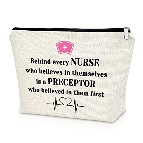 Sazuwu Nurse Gifts for Women Makeup Bag Nurse Week Appreciation Gifts Nurse Practitioner Gifts Cosmetic Bag Best Nurse Practitioner Ever Gifts Graduation Retirement Birthday Gifts Travel Pouch - Image 1