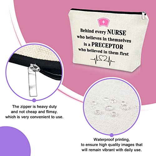 Sazuwu Nurse Gifts for Women Makeup Bag Nurse Week Appreciation Gifts Nurse Practitioner Gifts Cosmetic Bag Best Nurse Practitioner Ever Gifts Graduation Retirement Birthday Gifts Travel Pouch - Image 3