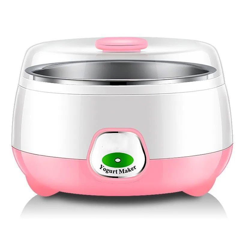 FEBLICH Yogurt Maker Machine With Stainless Steel Inner Container With Temperature Control Electric Yogurt Maker DIY Maker For Home Kitchen 1 Liter Automatic Yogurt Maker - Image 1