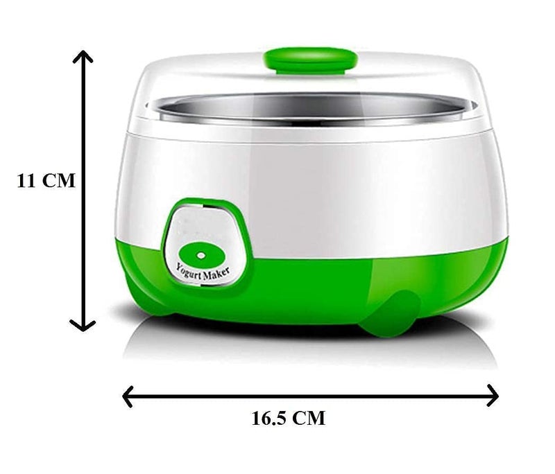 FEBLICH Yogurt Maker Machine With Stainless Steel Inner Container With Temperature Control Electric Yogurt Maker DIY Maker For Home Kitchen 1 Liter Automatic Yogurt Maker - Image 2