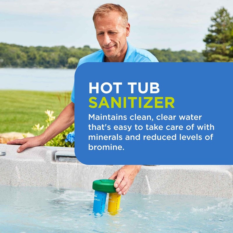 FROG Serene Floating System for Hot Tubs - Quick & Easy Prefilled Hot Tub Sanitizer - Hot Tub Maintenance System with Sanitizing Minerals & Bromine - 3 Month Bundle+ - Image 5