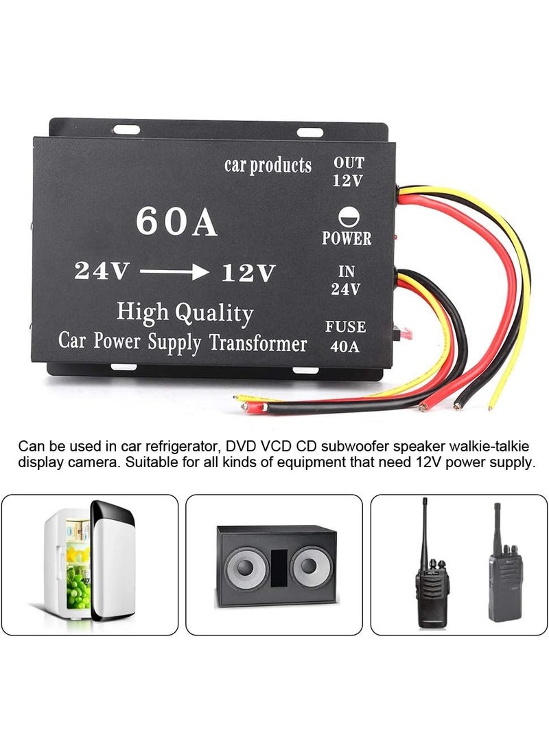 Aramox Aramox Car Elecric Converter 720w 60A 24V to 12V Car DC Power Elecric Transformer Converter Adapter  - Image 2