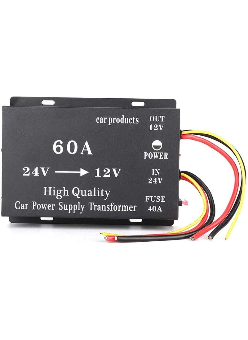 Aramox Aramox Car Elecric Converter 720w 60A 24V to 12V Car DC Power Elecric Transformer Converter Adapter  - Image 1