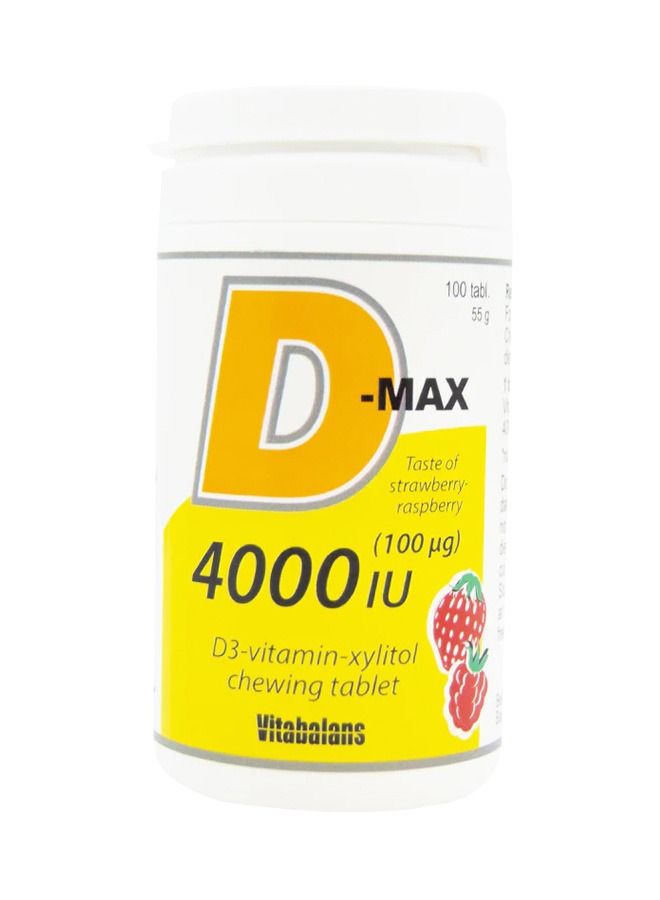 Vitabalans D-Max Vitamin D3 4000 IU Muscle Growth 100 Tablets  - Image 1