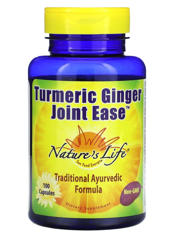 Nature's Life Turmeric Ginger Joint Ease 100 Capsules