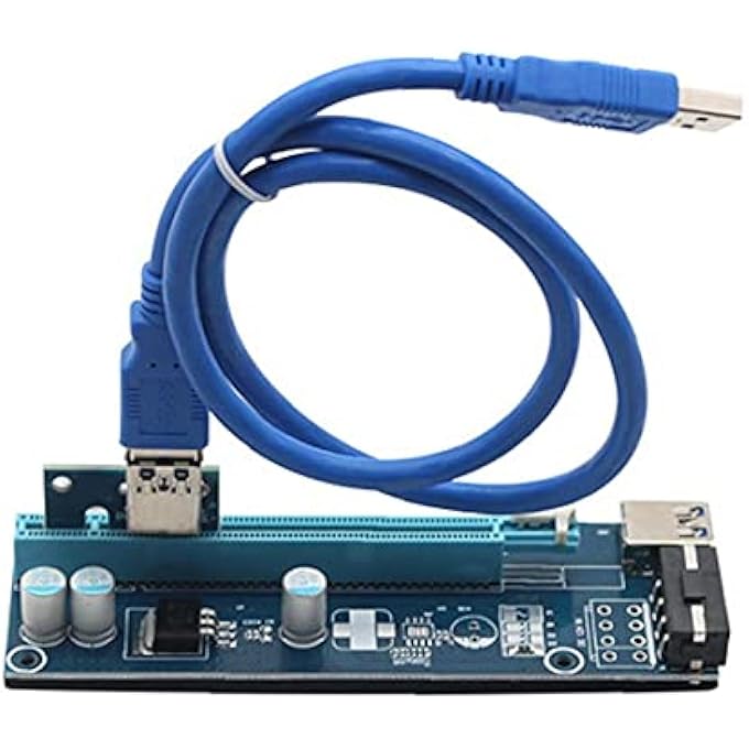 rayihni PCI-E 1X TO 16X PCI EXPRESS 1X TO 16X PCI-E 1X TO 16X GRAPHICS EXTENSION PCI-E POWERED RISER ADAPTER CARD PCI EXPRESS POWERED RISER PCI EXPRESS 1X TO 16X POWERED RISER ADAPTER CARD PCI-E GRAPHICS - Image 2