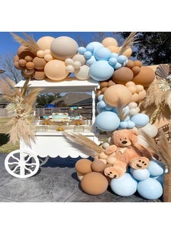 Zeemey 139-pcs Metallic White Blue Latex Decorative Balloon Arch Garland Set - Perfect for Graduation Baby Shower Wedding Birthday Bachelorette Party Backdrop Decoration - Suitable for Indoor and Outdoor  - Image 4