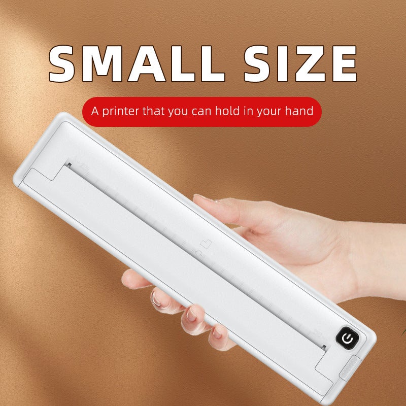 طابعة حرارية محمولة A4 يمكن توصيلها بالهاتف المحمول لاسلكيًا طابعة صغيرة للمكتب والتعلم - Image 3