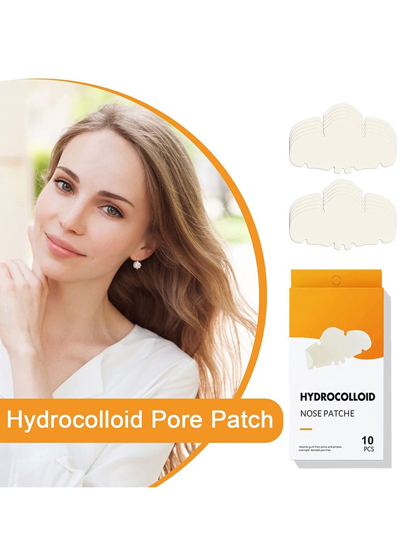 EELHOE Nose Strips, Pimple Patches, Hydrocolloid Patches for Nose Pores,for Overnight Use, Absorb Gunk in 6 to 8 Hours, 10 Patches - Image 2