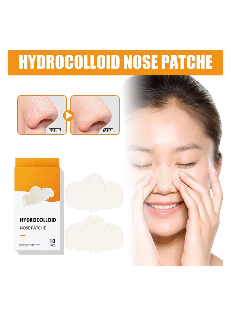 EELHOE Nose Strips, Pimple Patches, Hydrocolloid Patches for Nose Pores,for Overnight Use, Absorb Gunk in 6 to 8 Hours, 10 Patches - Image 5