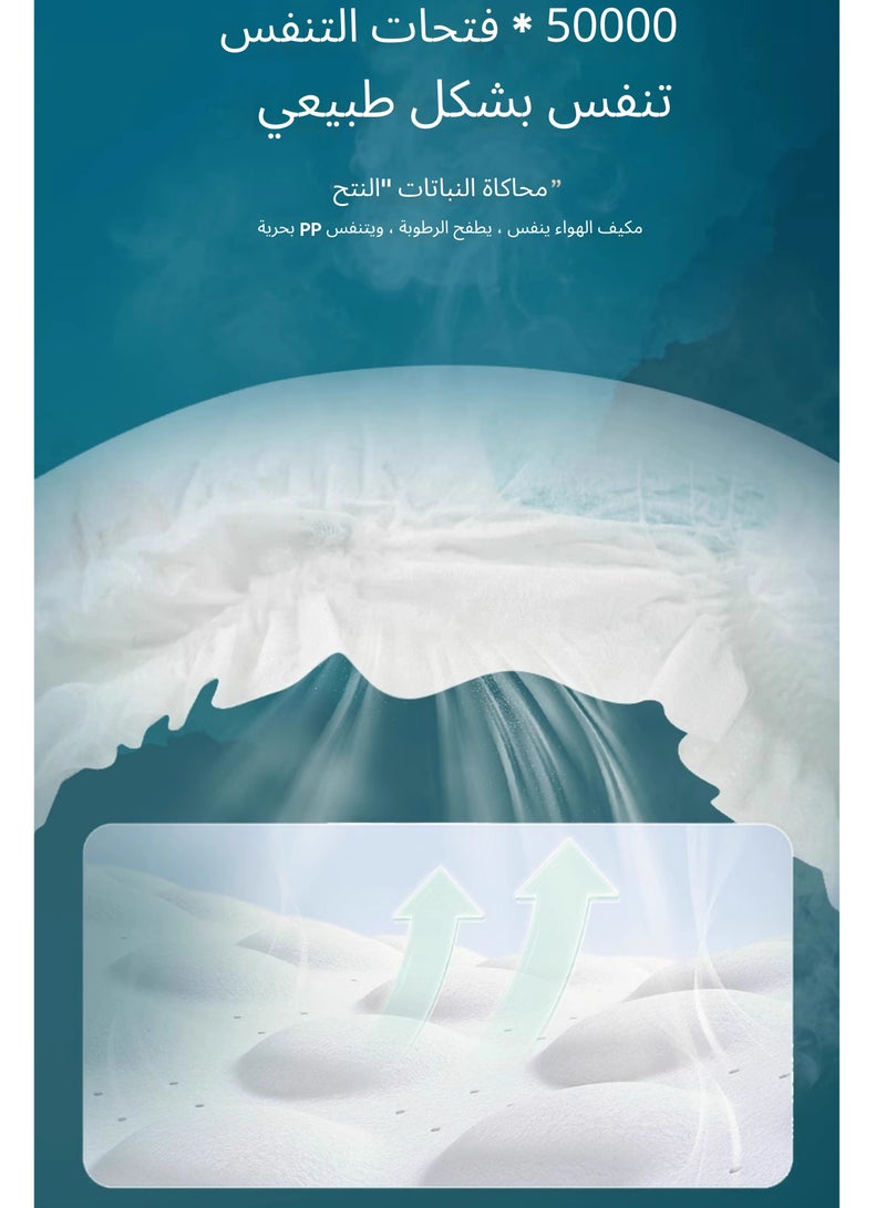 Diaper Rash Leak Protection Baby Pants Diaper Size 3 7-9.5 kg With Camellia Oil  - Image 4