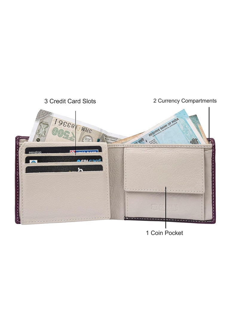URBAN FOREST Kyle Brown/Sand Leather Wallet for Men - Image 3
