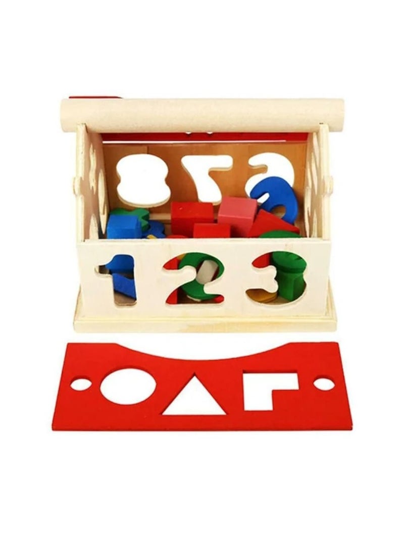 MARAH TOYS Features a unique educational development figure and wooden learning toys for children 13.5x11.5x11cm - Image 3
