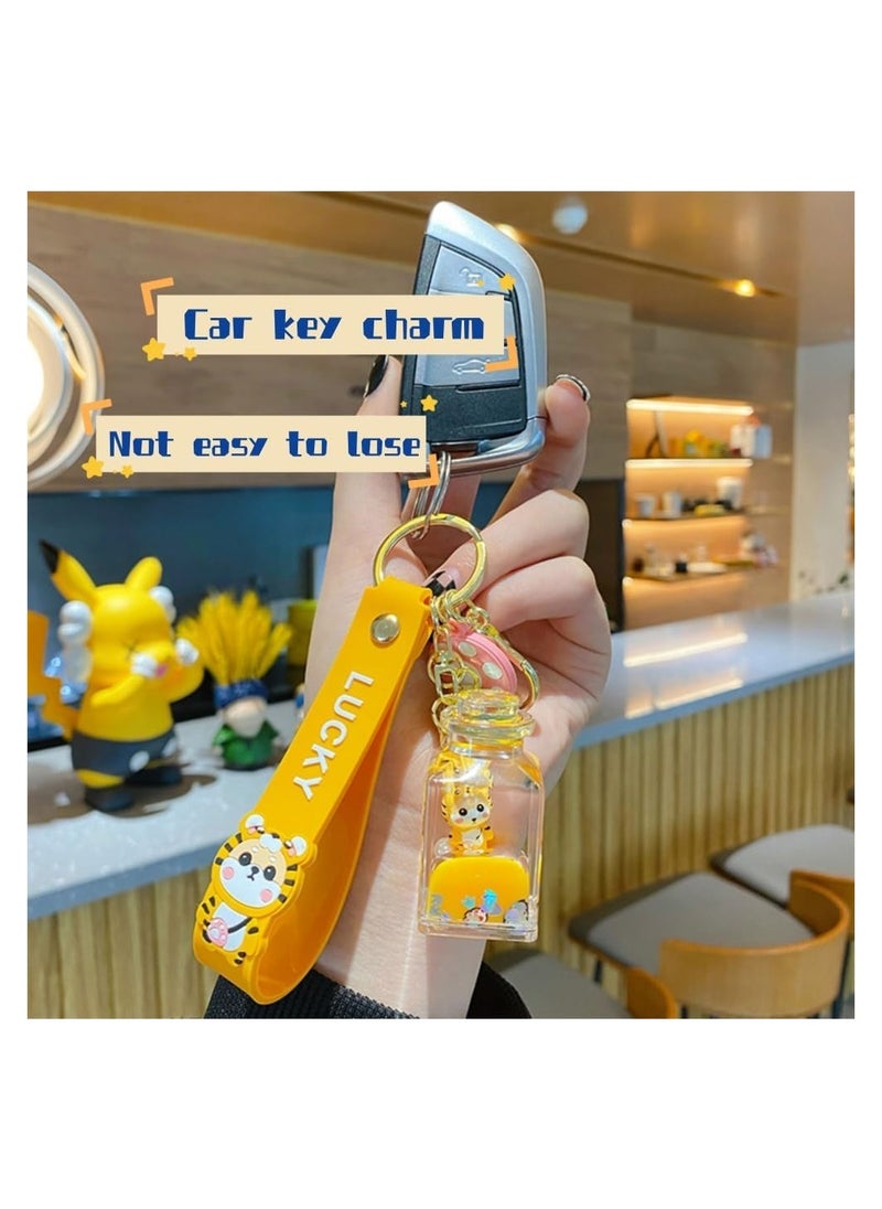 KASTWAVE - Cute Keychain, Creative Kawaii Shiba Inu Liquid Floating Keychain, Acrylic Shiba Inu Decoration Car Key Ring Bag Pendant Key Holder Strap - Image 1