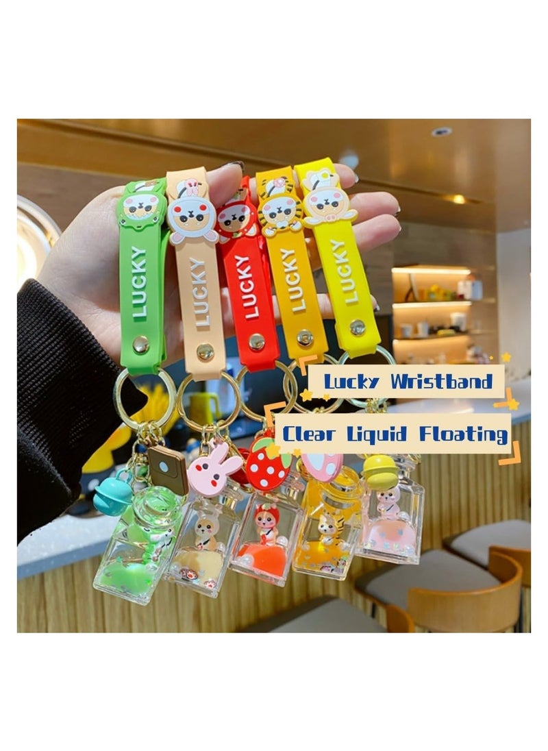 KASTWAVE - Cute Keychain, Creative Kawaii Shiba Inu Liquid Floating Keychain, Acrylic Shiba Inu Decoration Car Key Ring Bag Pendant Key Holder Strap - Image 1