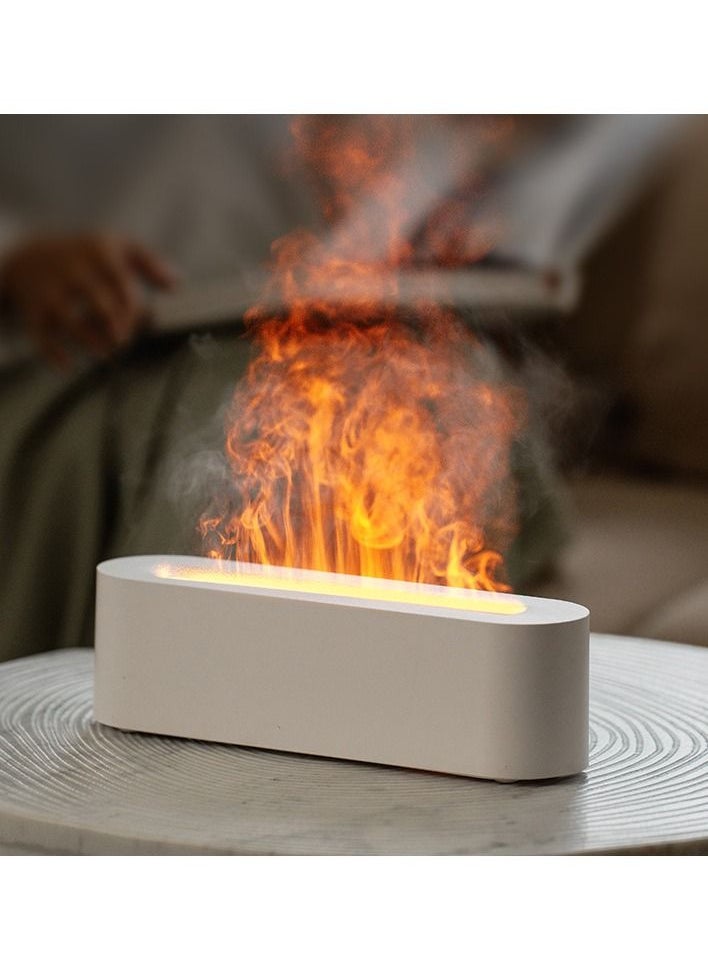 Generic - Simulation Flame Aromatherapy Machine, Flame Humidifier, Aroma Diffuser Essential Oil Air Humidifier ，Aromatherapy Machine Humidifier  With Colorful Ambient Light. - Image 1