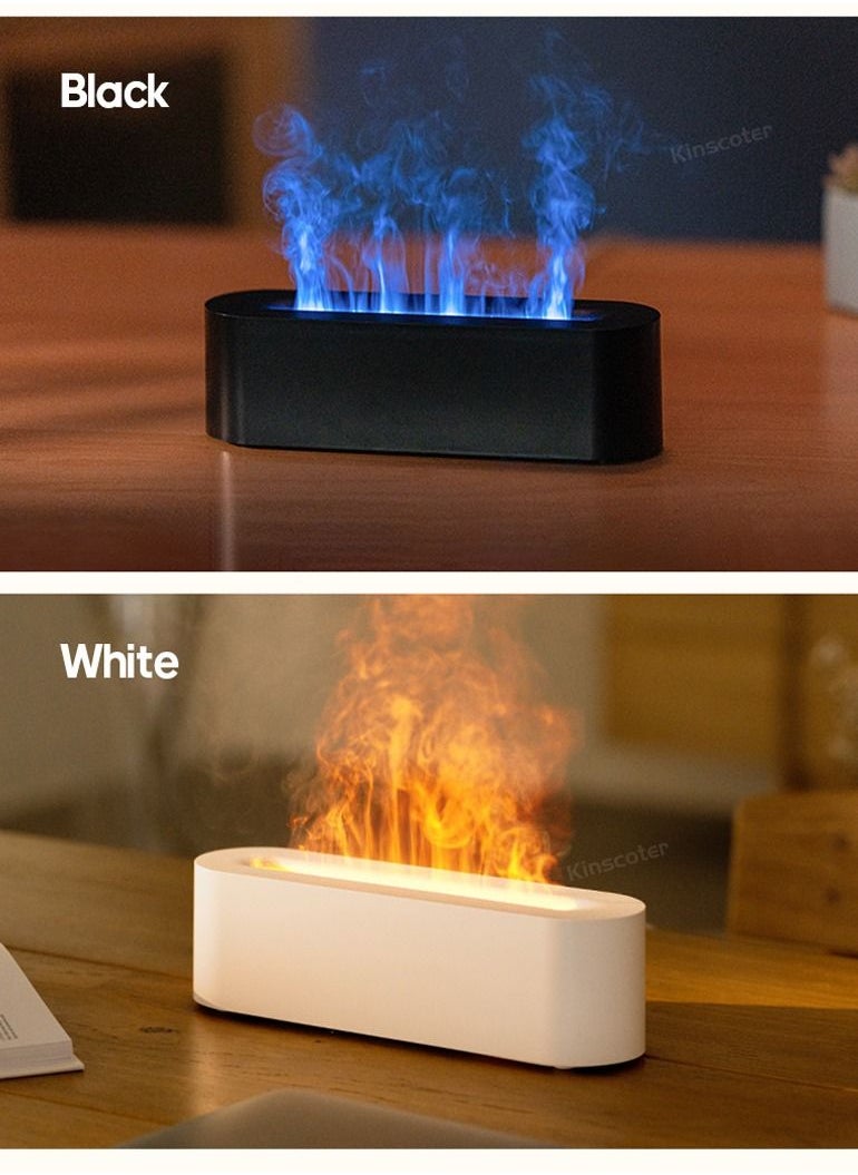 Generic - Simulation Flame Aromatherapy Machine, Flame Humidifier, Aroma Diffuser Essential Oil Air Humidifier ，Aromatherapy Machine Humidifier  With Colorful Ambient Light. - Image 1