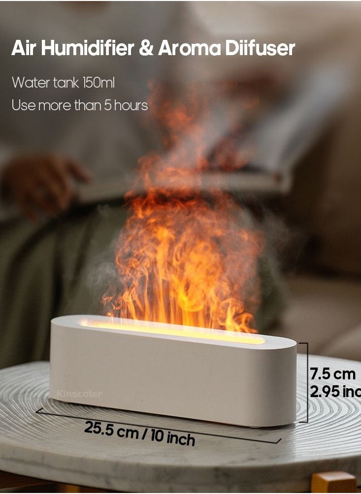 Generic - Simulation Flame Aromatherapy Machine, Flame Humidifier, Aroma Diffuser Essential Oil Air Humidifier ，Aromatherapy Machine Humidifier  With Colorful Ambient Light. - Image 1