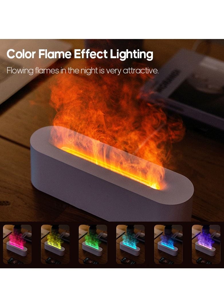 Generic - Simulation Flame Aromatherapy Machine, Flame Humidifier, Aroma Diffuser Essential Oil Air Humidifier ，Aromatherapy Machine Humidifier  With Colorful Ambient Light. - Image 1