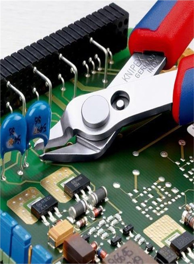 كنيبيكس أدوات KNIPEX - مقص إلكترونيات فائق، فولاذ مقاوم للصدأ، متعدد المكونات (7803125)، 5 بوصات - Image 3