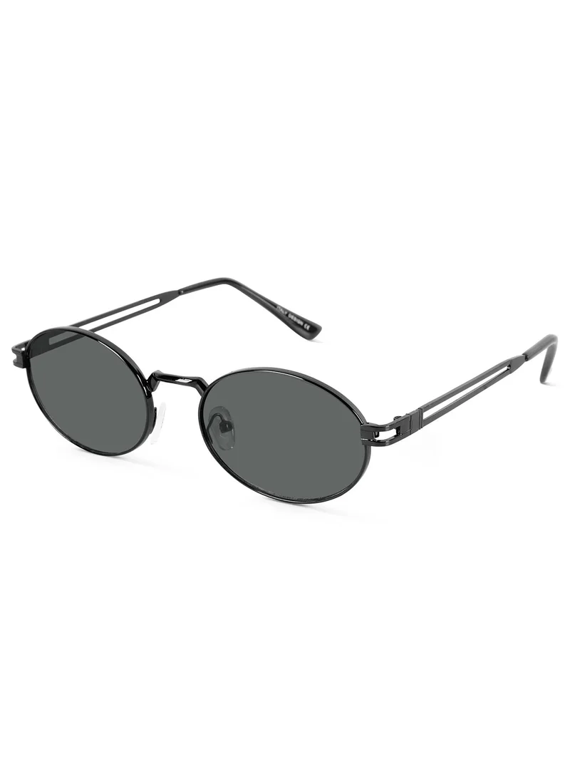 Woggles Gentleman Black X Copper Oval Sunglasses