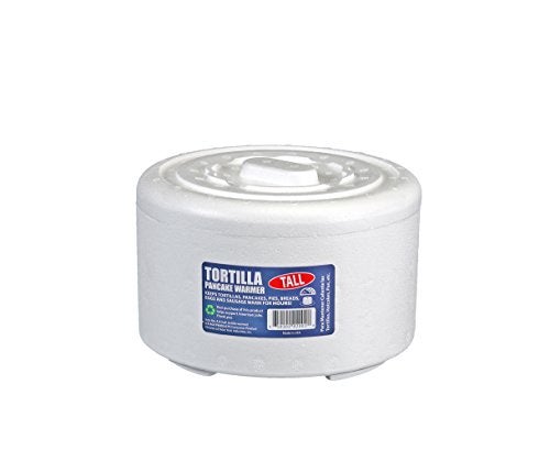 ICE AGE AJ5/2 Tortilla/Pancake Bread Warmer, 6-7/8" Diameter x 3.5" (Pack of 2), White - Image 4