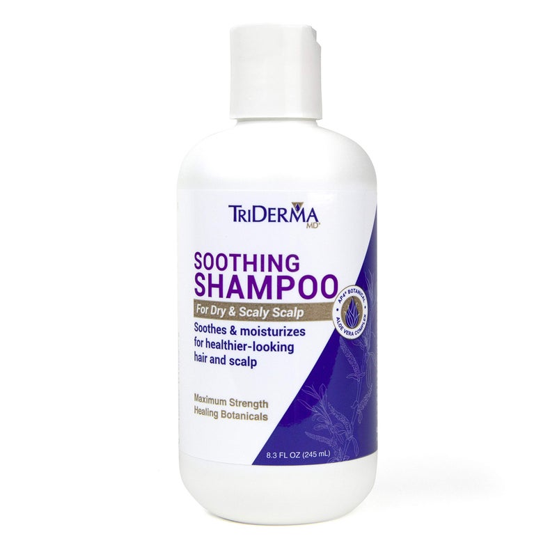 TriDerma Soothing Shampoo For Dry Scalp Maximum Strength Coal Tar Free All Hair Types 83 oz