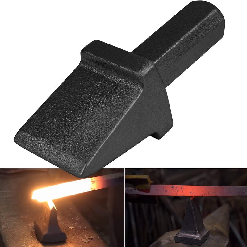 Yoursme Blacksmith Anvil Hardy Tool 3/4 Inch Shank Cutter Black - Image 1