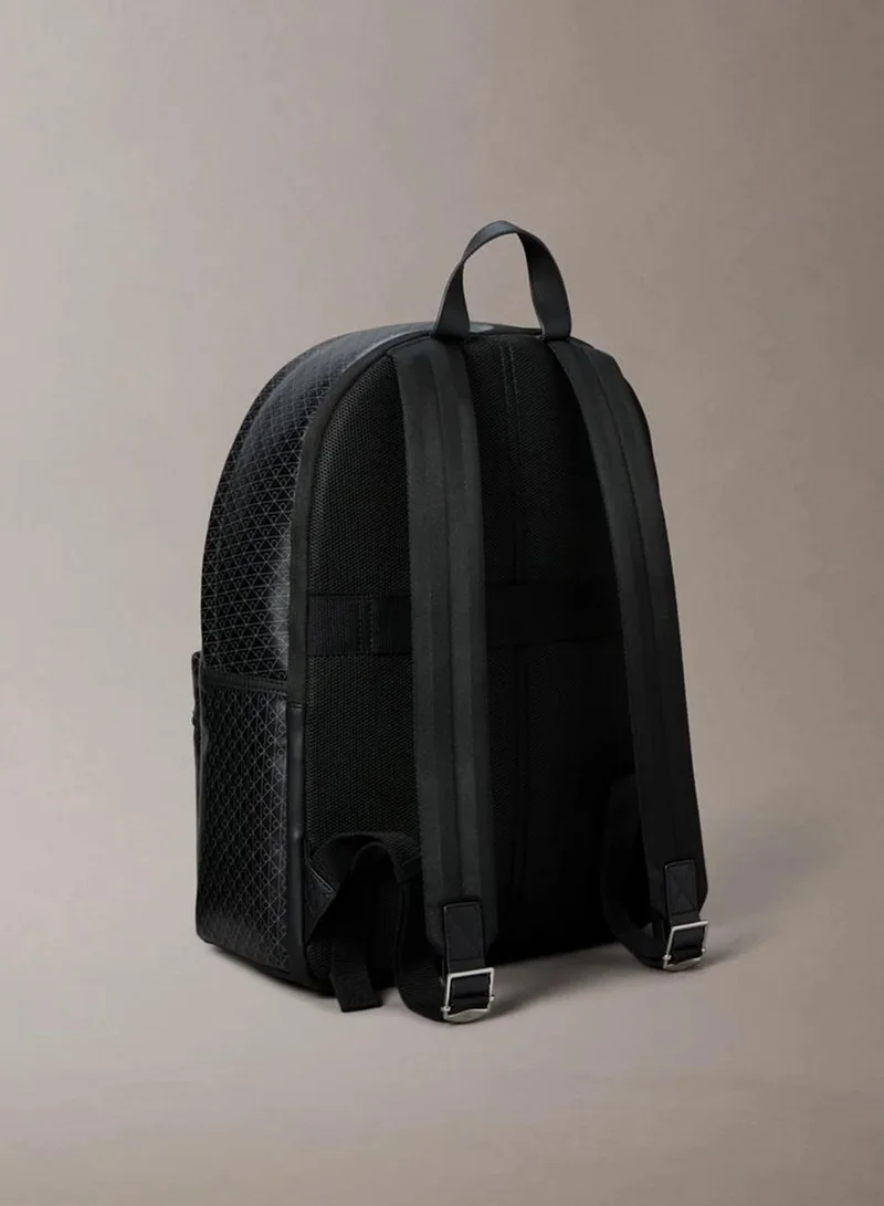 Calvin Klein Coated Canvas Emblem Logo Backpack