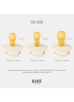 BIBS مجموعة من لونين لاتكس S1 كلاود وأحمر خدود  - Image 2