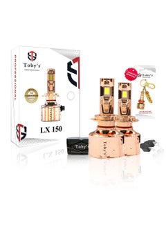 Toby's Toby's LX150 H7 2 Pieces Car LED Headlight Original 150W/piece & 300W Pair Power 15000/piece Lumens With Color Temperature 6500K  - Image 1
