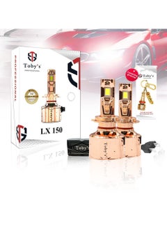 Toby's Toby's LX150 H7 2 Pieces Car LED Headlight Original 150W/piece & 300W Pair Power 15000/piece Lumens With Color Temperature 6500K  - Image 3