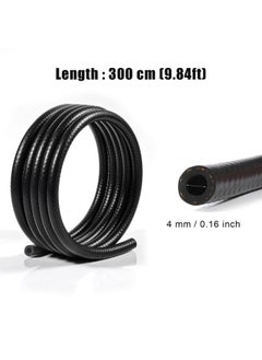 SAVITA 9.8ft 5/32inch ID Fuel Line, Rubber, Black, 1 Roll, Automotive Fuel Hoses, Fuel Line, HARDWARE TUBING, 4mm ID, 10.9mm OD, 2.95mm Wall Thickness, Nitrile Rubber, Black, 9.8ft Length  - Image 3