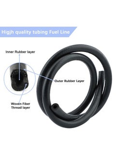 SAVITA 9.8ft 5/32inch ID Fuel Line, Rubber, Black, 1 Roll, Automotive Fuel Hoses, Fuel Line, HARDWARE TUBING, 4mm ID, 10.9mm OD, 2.95mm Wall Thickness, Nitrile Rubber, Black, 9.8ft Length  - Image 4