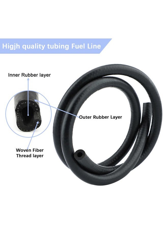 SAVITA 9.8ft 5/32inch ID Fuel Line, Rubber, Black, 1 Roll, Automotive Fuel Hoses, Fuel Line, HARDWARE TUBING, 4mm ID, 10.9mm OD, 2.95mm Wall Thickness, Nitrile Rubber, Black, 9.8ft Length  - Image 4