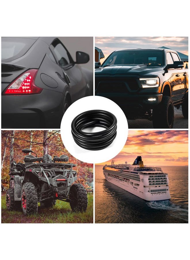 SAVITA 9.8ft 5/32inch ID Fuel Line, Rubber, Black, 1 Roll, Automotive Fuel Hoses, Fuel Line, HARDWARE TUBING, 4mm ID, 10.9mm OD, 2.95mm Wall Thickness, Nitrile Rubber, Black, 9.8ft Length  - Image 2
