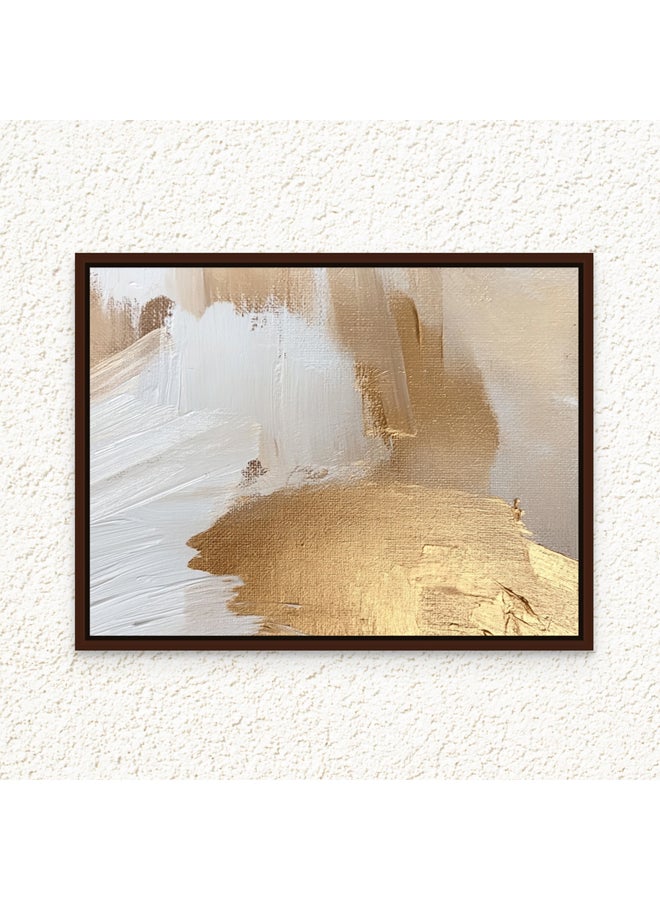 Art Decor Art Decor Framed Canvas Wall Art of Gold Abstract Art Modern Artwork with Gold Accent 2-Way Print Wall Decor for Living Room Bedroom Office and Gifting  - Image 4
