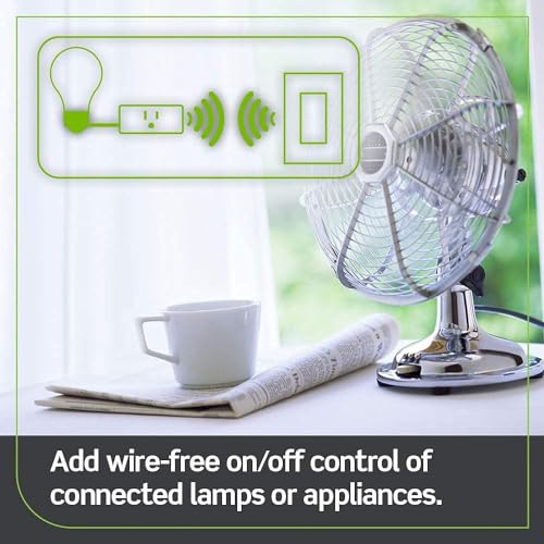 Leviton Decora Smart Switch Anywhere Companion, Add Wire-Free 3-Way/4-Way/5-Way On/Off Control to Decora Smart Wi-Fi 2nd Gen Switches, Automatic, DAWSC-1RW, White - Image 2