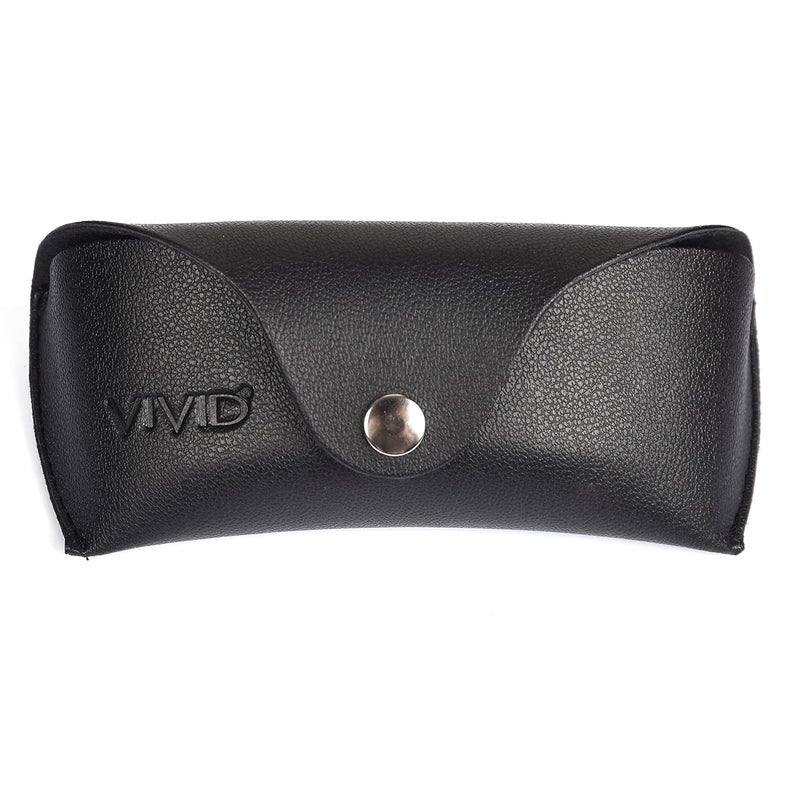 VIVID Vision Unisex Adult Lightweight Eyewear Specs Case Cover | Protect Eye Glasses | Chashma Dibbi | Spectacle Box | Closure - Button | Artificial Leather - Image 1