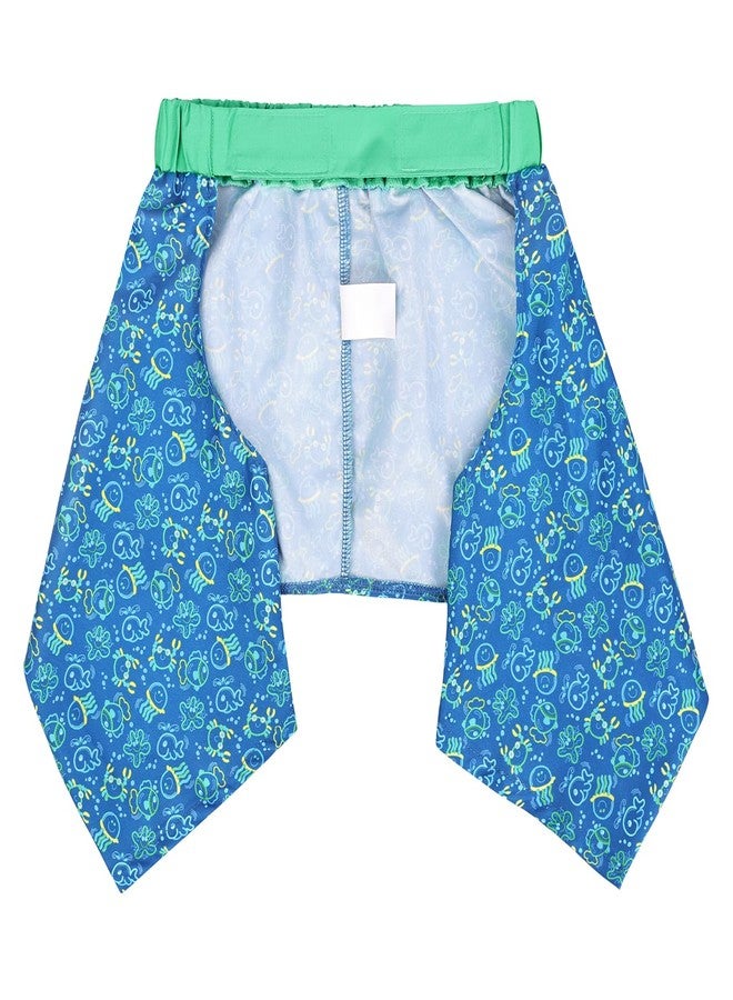 إتش دي إي شورت سباحة للكلاب من HDE، بتصميم هاواي، مناسب للشاطئ وحمام السباحة، متوفر بمقاسات من XS إلى XXL، مزين برسومات مخلوقات بحرية متوهجة - مقاس متوسط - Image 4