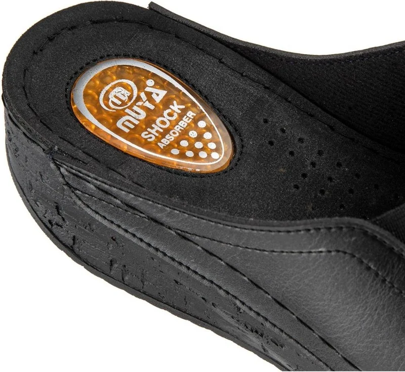 مويا Orthopedix Attica Anatomical Heel Spur Gel Supported Wedge Heel Women's Slippers 32257