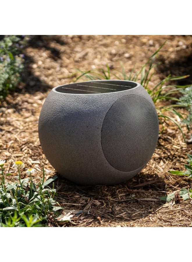 Victrola Zen – Wireless Outdoor Bluetooth Solar Speaker – IP65 Weather Resistant, Solar Charging, Multi-Speaker Connection Using Auracast (Each, Stone) - Image 2