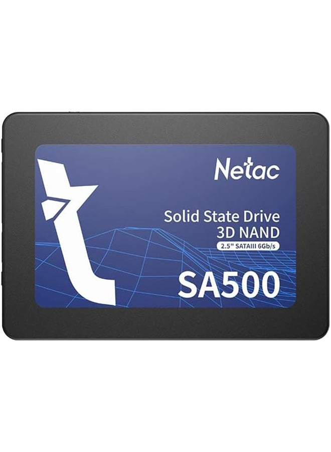 Netac 512GB SA500 SSD, 2.5", SATA3, 3D QLC NAND, R/W 520/450 MB/s, 7mm 512 GB - Image 1