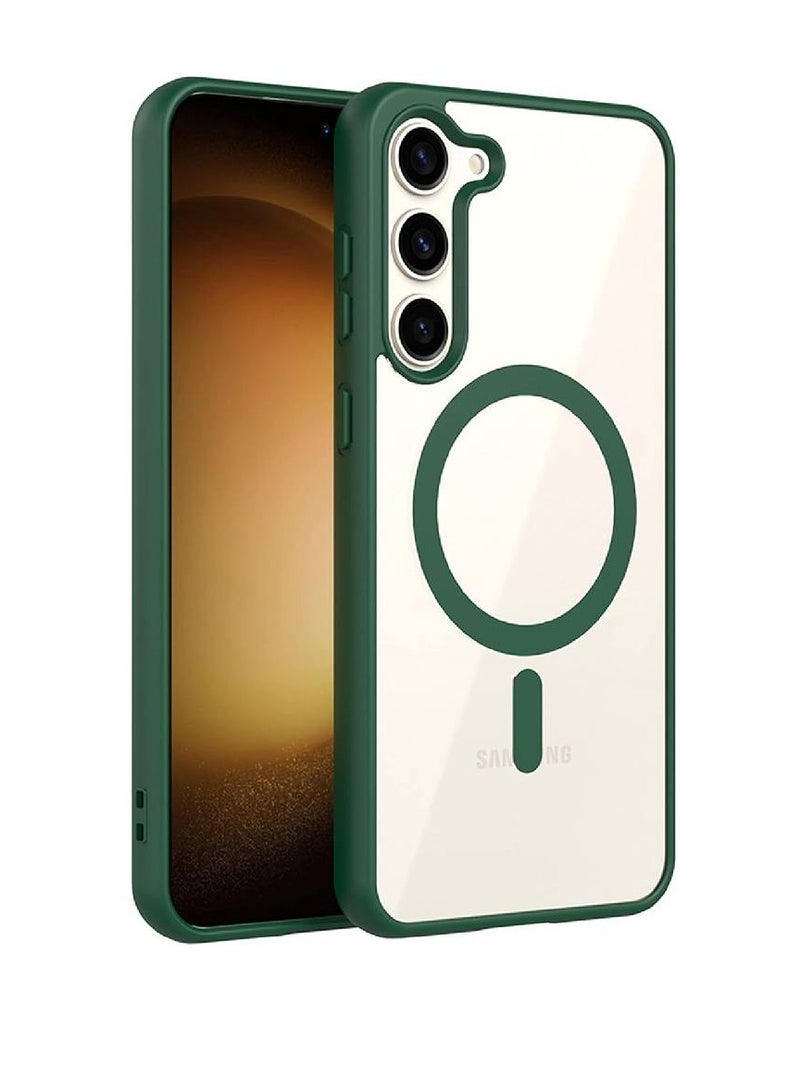 Olliwon Back Case Cover For Samsung Galaxy S23 Plus 5G | Compatible For Samsung Galaxy S23 Plus 5G Back Case Cover | Scratch-Resistant Back Case Cover | Green - Image 1