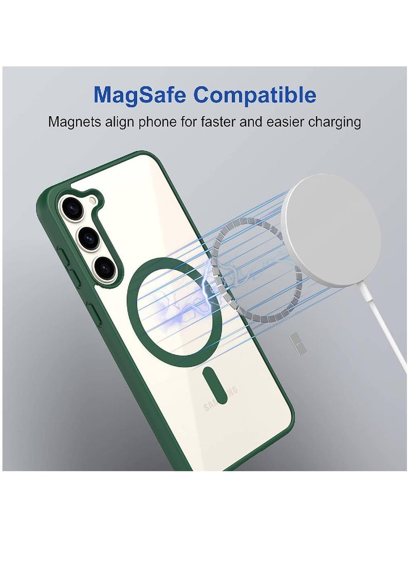 Olliwon Back Case Cover For Samsung Galaxy S23 Plus 5G | Compatible For Samsung Galaxy S23 Plus 5G Back Case Cover | Scratch-Resistant Back Case Cover | Green - Image 4