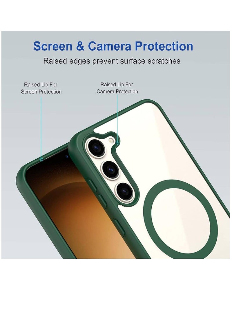 Olliwon Back Case Cover For Samsung Galaxy S23 Plus 5G | Compatible For Samsung Galaxy S23 Plus 5G Back Case Cover | Scratch-Resistant Back Case Cover | Green - Image 3
