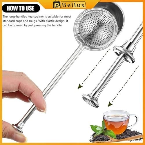 BELLOX ENTERPRISE Bellox Twisting Tea Infuser - Stainless Steel Loose Leaf Green Tea Filter - Image 3